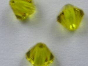 SW-04-CIT 4 mm Citrine Swarovski Element Bicones