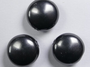 Coin parels, 12 mm, Swarovski, Black