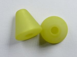 Pol-keg10-26 10 mm Polaris kegel kraal, zacht olijf - Afbeelding 1