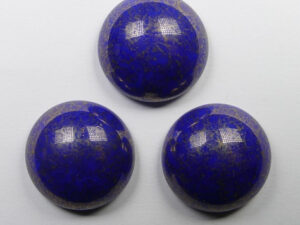 CAB-R18-33050-15435 Lapis Lumi Czech Round Cabochon 18 mm