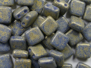 CMT-1007SWH Pacifica Poppy Seed CzechMates Tile Bead 25 Pc. - Afbeelding 1