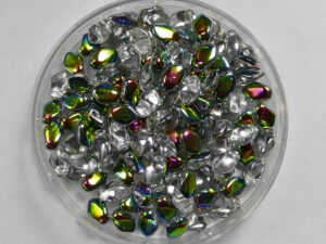GB-00030-28101 Gekko beads, 3x5 mm, Crystal Vitrail