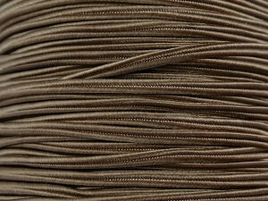 Soutache koord, Espresso, per meter