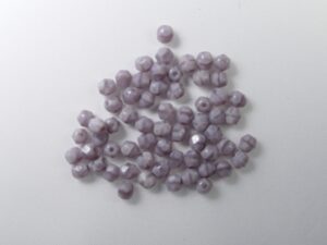 FP1-04-24010 Lavender Coral Czech Glass Facet Firepolish 4mm