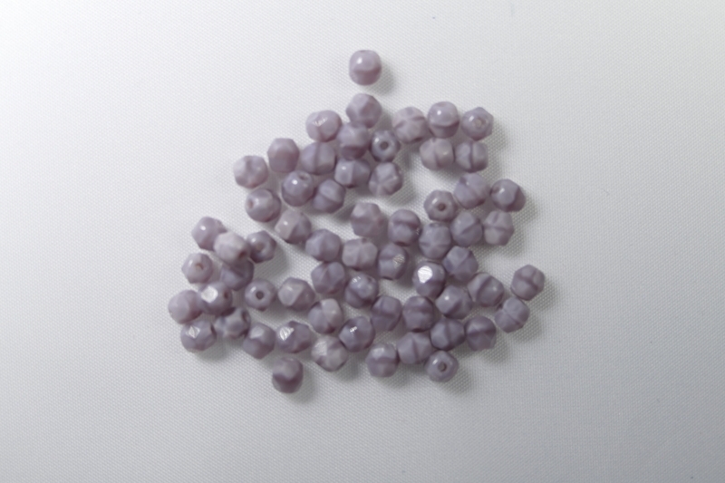 FP1-04-24010 Lavender Coral Czech Glass Facet Firepolish 4mm FP1-04-24010 Lavender Coral Czech Glass Facet Firepolish 4mm