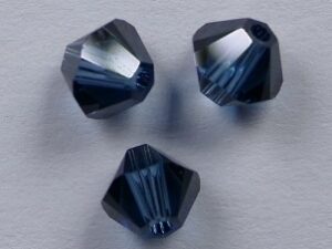 SW-04-MON 4 mm Montana Swarovski Element Bicones - Afbeelding 1
