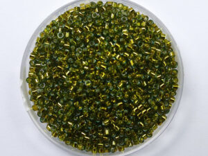 DB-11-0604 Silver Lined Golden Olive Dyed Miyuki Delica's 11/0 - Afbeelding 1