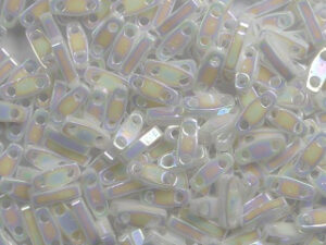 QTL-0471 White Pearl AB Miyuki Quarter Tila Beads 5x1,2 mm