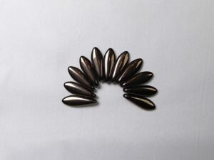 CMD-23980LZ 2 hole Daggers, 5x16 mm, Czech Mates, Dark Bronze