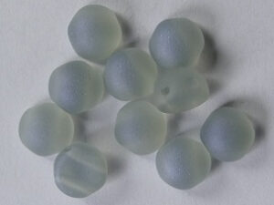 CAB-2-hole-00030-23773 2-hole Cabochons, 6 mm, Crystal Lagoon Full Matted