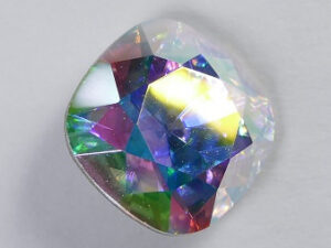 Vierkante steen, 12mm, Swarovski, Crystal AB