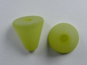 Pol-keg10-27 10 mm Polaris kegel kraal, light kaki