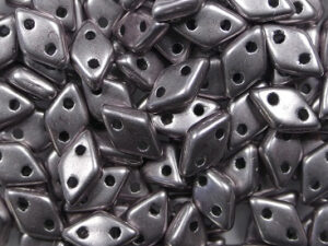 CM-DI-05A02 Color Trends Saturated Metallic Almost Mauve CzechMates 2-hole Diamond Beads, 5 gram