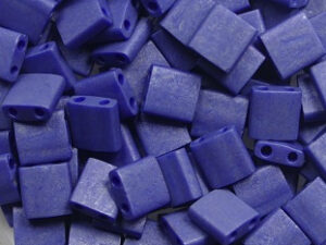 TL-2075 Opaque Matte Luster Cobalt Miyuki Tila Beads 5x5 mm