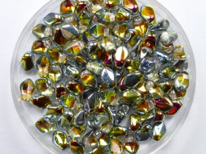 GB-00030-28001 Gekko beads, 3x5 mm, Crystal Marea