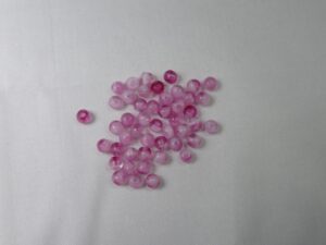 04-R-75014 Round Beads , 4 mm, Czech Glass Crystal/Pink - Afbeelding 1
