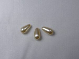 Parels, Peervorm 6x11,5 mm, Preciosa, Cream - Afbeelding 1