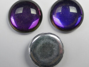 CAB-R18-00030-29532 Backlit Purple Haze Czech Round Cabochon 18 mm