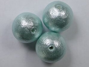 CP-12-686 Aqua Miyuki Cotton pearls 12 mm