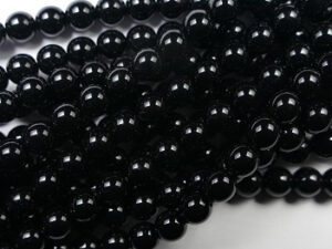 06-132-19001-70409 Shiny Black Czech glasparels 6 mm, 100 stuks