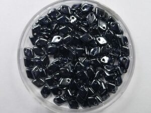 DSB-23980-14400 Dragon Scale beads, Jet Hematite