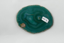 Agaatschijf, 96x70 mm, groen - Afbeelding 3