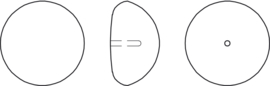Parel Cabochons, 16 mm, Swarovski, Light Grey - Afbeelding 2
