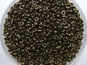 M-SPR-2-0457 Metallic Dark Bronze Miyuki Spacer beads 2,2x1 mm - Afbeelding 1