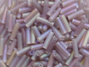 M-BGL-6-0142FR Matted Transparent Smoky Amethyst AB Miyuki Bugles 6mm