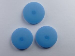 Pol-hr16-20 16 mm Polaris halfronde kraal, turquoise
