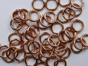 OR-06-K Open ringetjes, koperkleurig, 6 mm