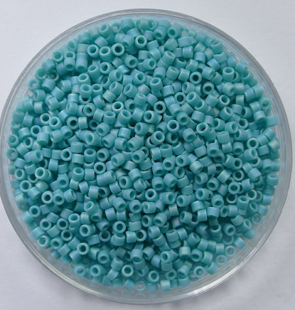 DB-11-0759 Matte Opaque Turquoise Miyuki Delica's 11/0 DB-11-0759 Matte Opaque Turquoise Miyuki Delica's 11/0