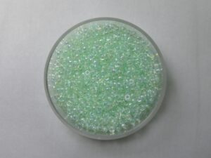M-11-0271 Light Mint Green Lined Crystal AB 10 gram