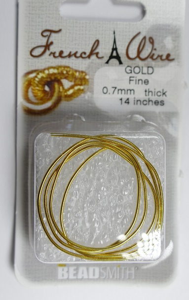 Goudkleurige Fine French Wire