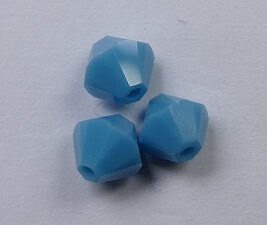 SW-05-TU 5 mm Turquoise Swarovski Element Bicones - Afbeelding 1
