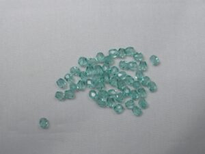 FP1-03-60200 Teal Czech Glass Facet Firepolish 3mm 50 stuks - Afbeelding 1