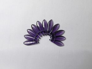 CMD-20510 2 hole Daggers, 5x16 mm, Czech Mates, Tanzanite