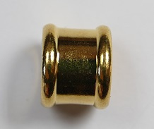 Magnetische 'bamboe'sluiting, 18x10 mm, Goudkleurig - Afbeelding 3