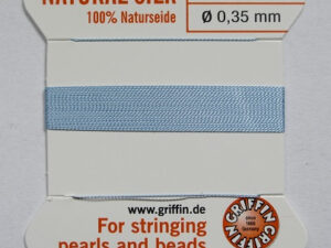Parelzijde, maat 1, Turquoise