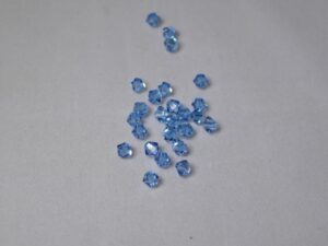 SW-04-AQUAAB 4 mm Aquamarine AB Swarovski Element Bicones - Afbeelding 1