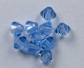 PrBic-06-AQUA Aqua Preciosa Bicones 6 mm 10 stuks