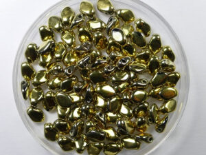 GB-23980-26440 Gekko beads, 3x5 mm, Jet Amber Full