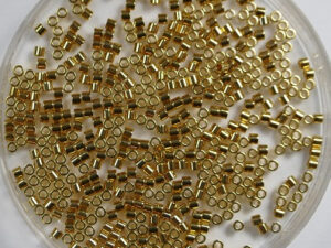 DBS-15-0031 24 Karaat Plated Gold Miyuki Delica's 15/0