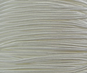 Soutache koord, White, per meter