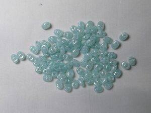 SD-61100L Luster Opal Green Aqua Matubo SuperDuo 10 gram - Afbeelding 1