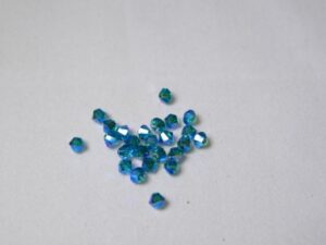 SW-04-BLZIR2AB 4 mm Blue Zircon 2AB Swarovski Element Bicones
