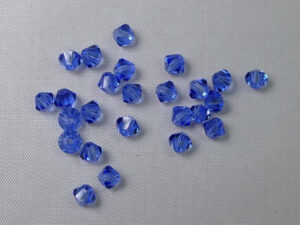 PrBic-04-SAP Sapphire Preciosa Bicones 4 mm 25 stuks