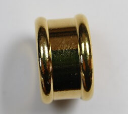 Magnetische 'bamboe'sluiting, 20x15 mm, Goudkleurig - Afbeelding 3