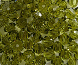 SW-05-KHAKI 5 mm Khaki Swarovski Element Bicones - Afbeelding 2