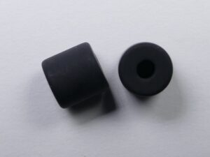 Pol-c08-35 8 mm Polaris cilinder kraal, zwart